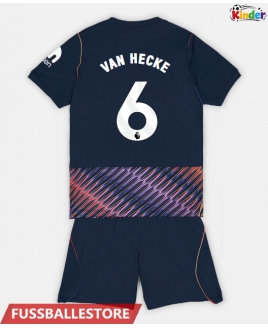 Günstige Tottenham Hotspur Jan Paul van Hecke #6 Auswärts Trikotsatzt Kinder 2026-27 Kurzarm (+ Kurze Hosen)